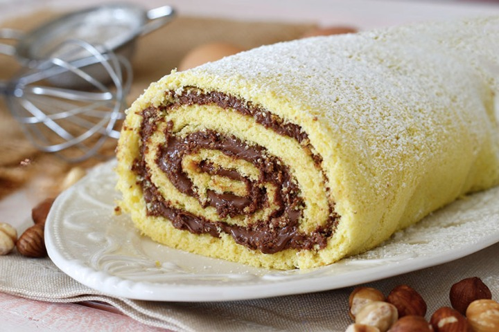 Gâteau Roulé au Nutella et Noix de Coco au Thermomix