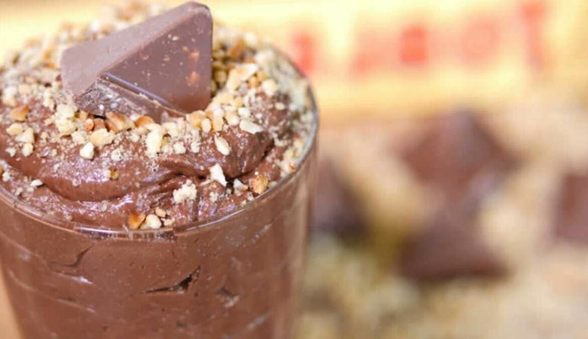 Mousse au chocolat au Toblerone au thermomix.