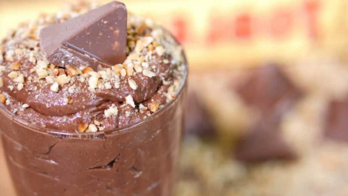 Mousse au chocolat au Toblerone au thermomix.