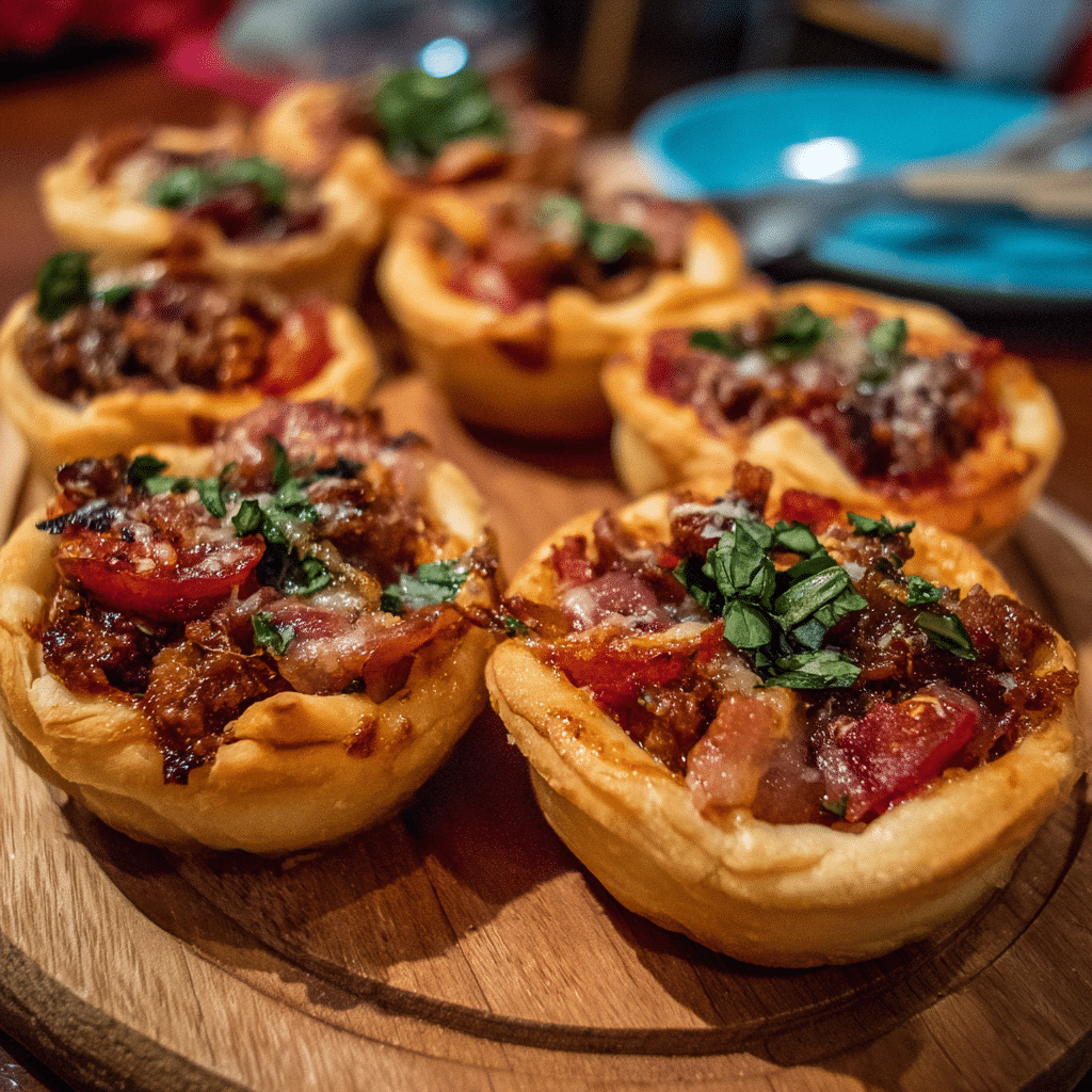 Bouchées Les Tartelettes à la pizza carnivore
