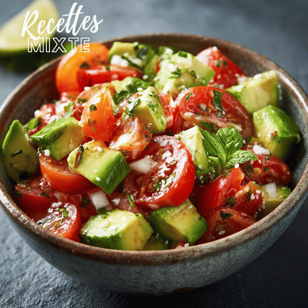 Salade avocat tomate WW