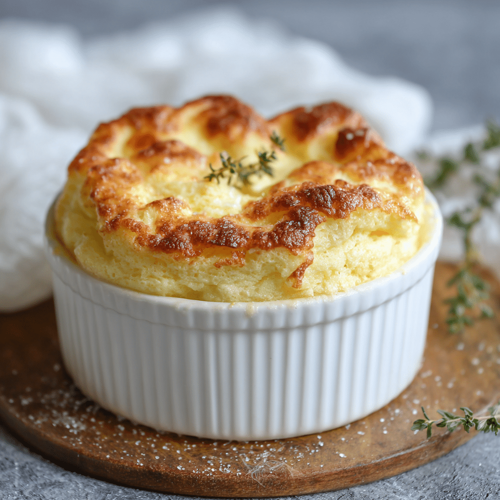 Soufflé de pommes de terre au fromage
