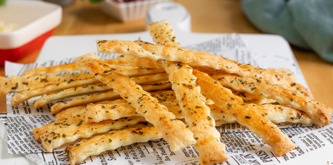 Gressins au parmesan et sésame