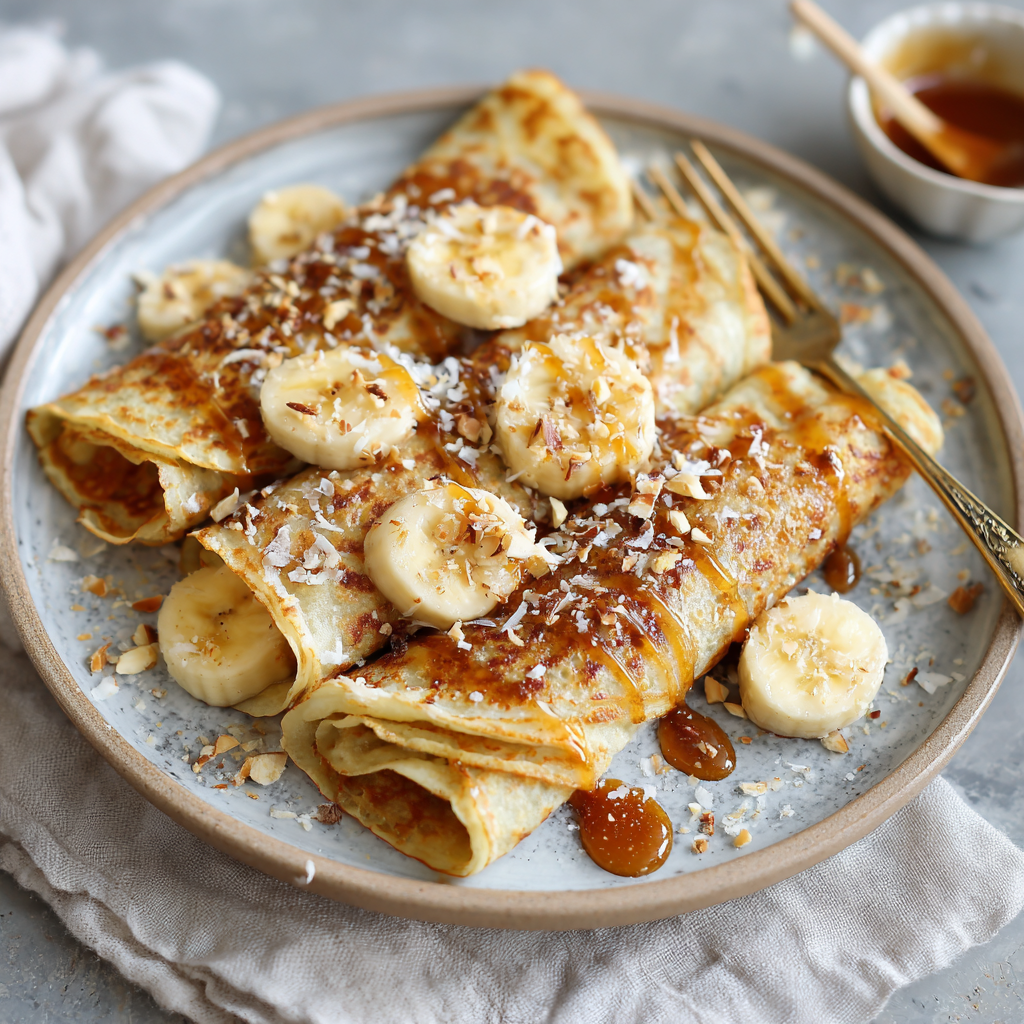 Petites crêpes à la banane