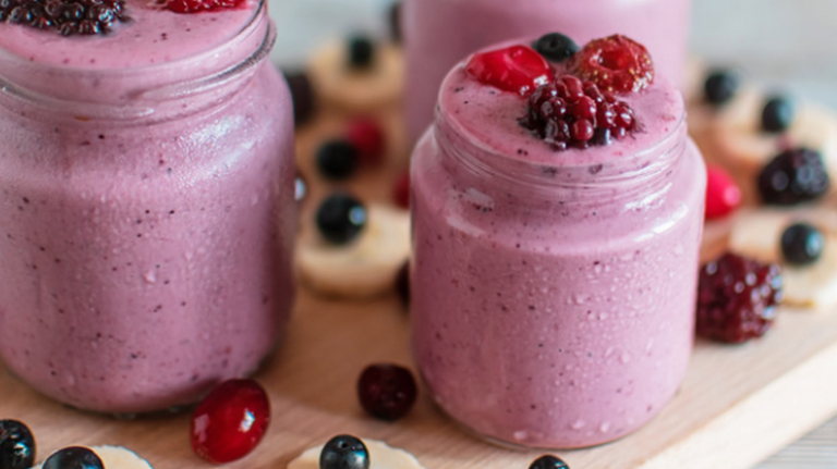 Smoothie aux trois fruits – recette rapide