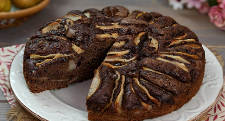 Gâteau poires-chocolat