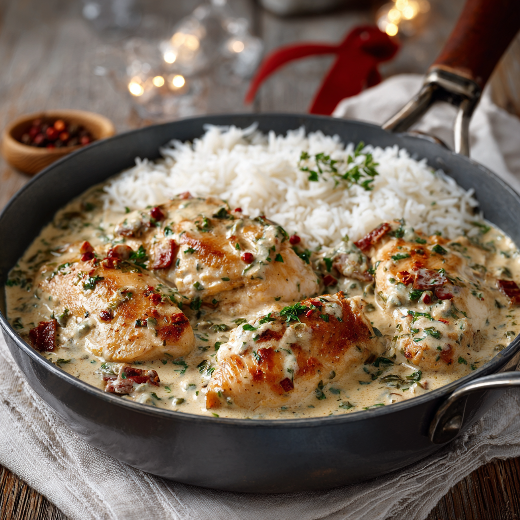 Blancs de poulet à la crème de moutarde au Thermomix