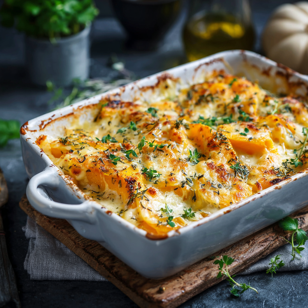 Gratin de courge facile et rapide au thermomix 