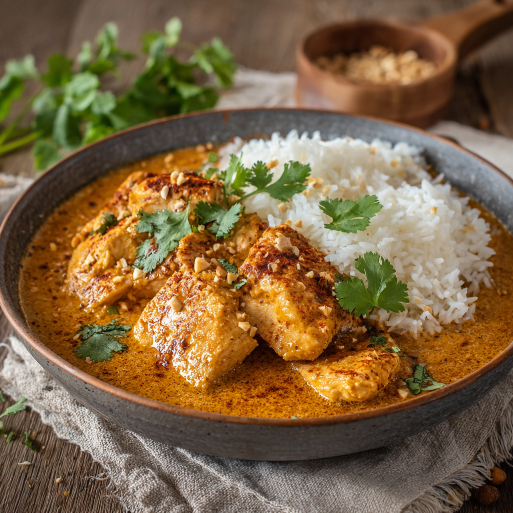 Mafé de poulet au beurre de cacahuète au Thermomix