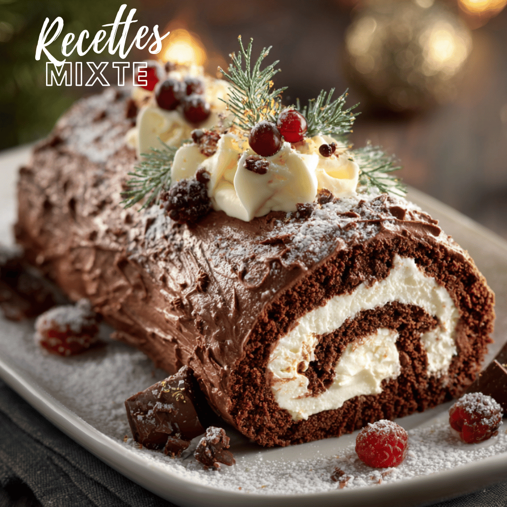 Bûche de Noël au chocolat