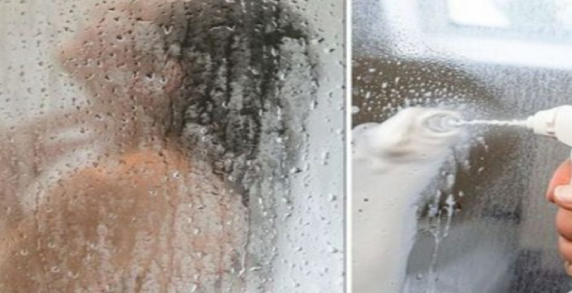 le calcaire des vitres de douche en une minute