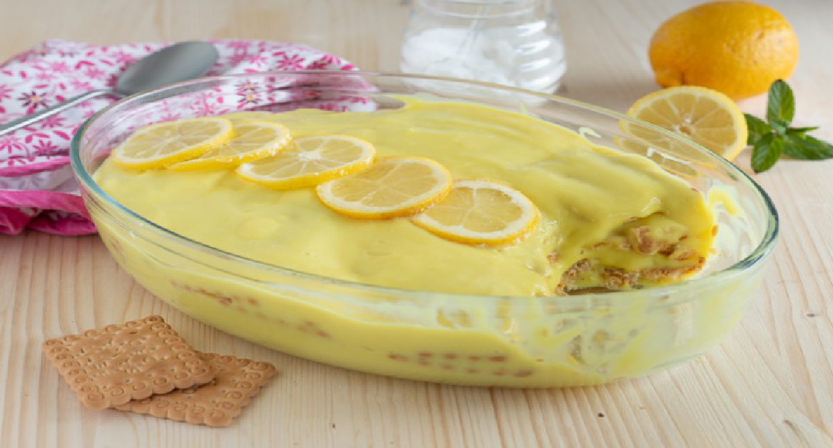 Gâteau de biscuits au citron – facile à préparer