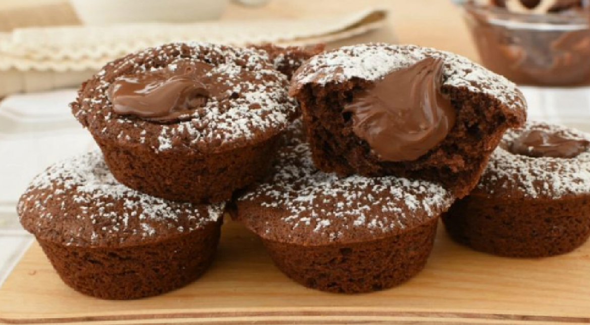 Muffins moelleux au Nutella