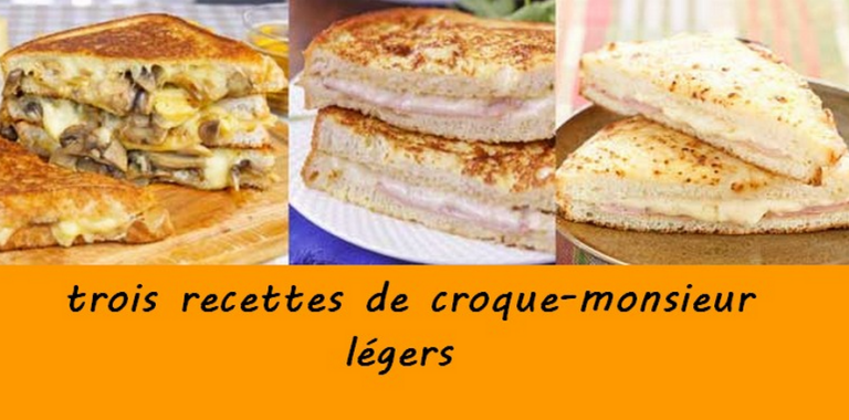 trois recettes de croque-monsieur légers