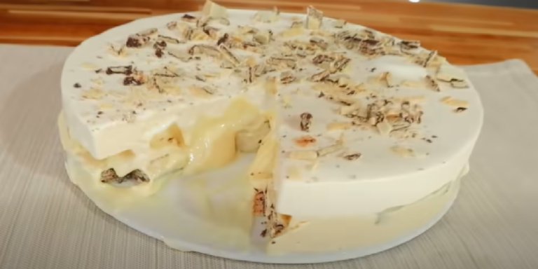 Cassata avec du chocolat blanc simple !