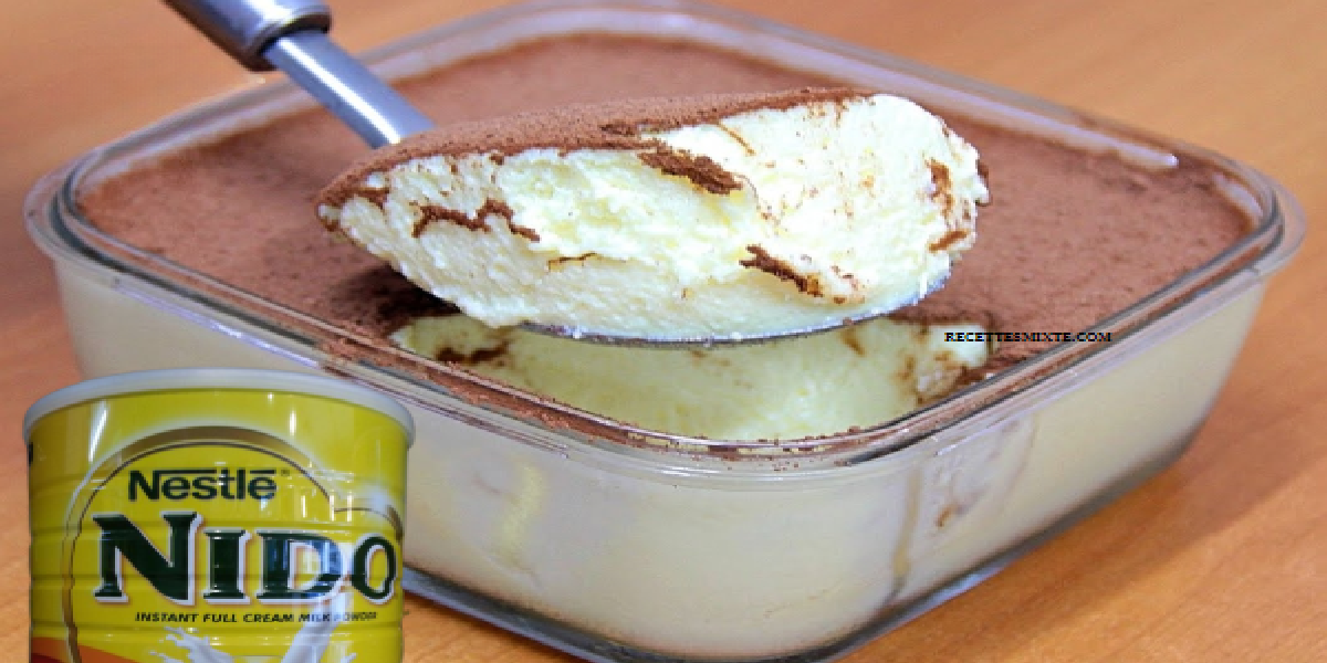 Dessert glacé de lait en poudre Nido 4 ingrédients !