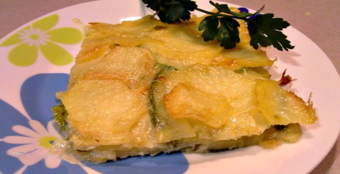 Tarte aux courgettes et pommes de terre