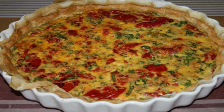 Quiche aux poivrons et chorizo c’est un pur bonheur