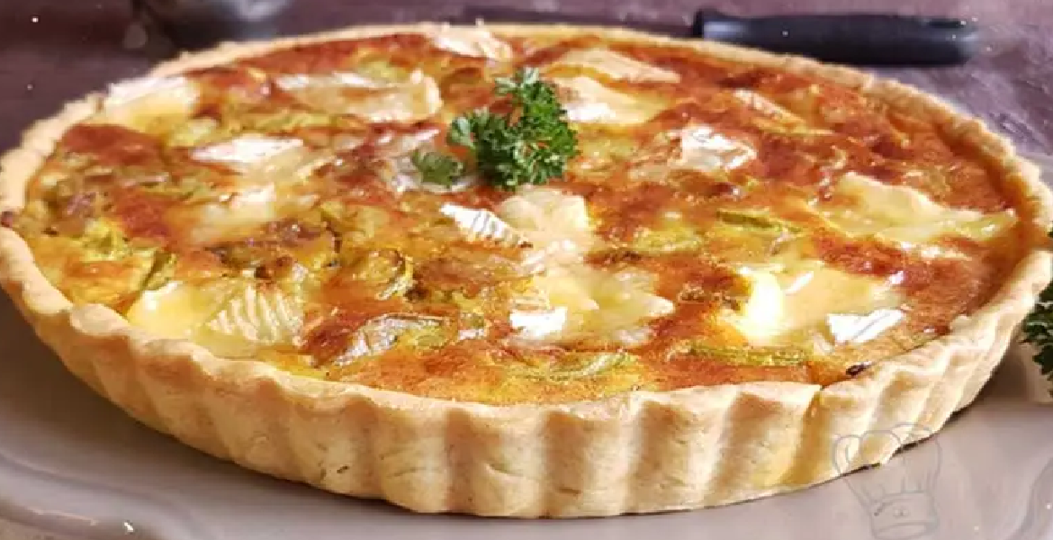 Tarte à la Courgette Camembert et Parmesan