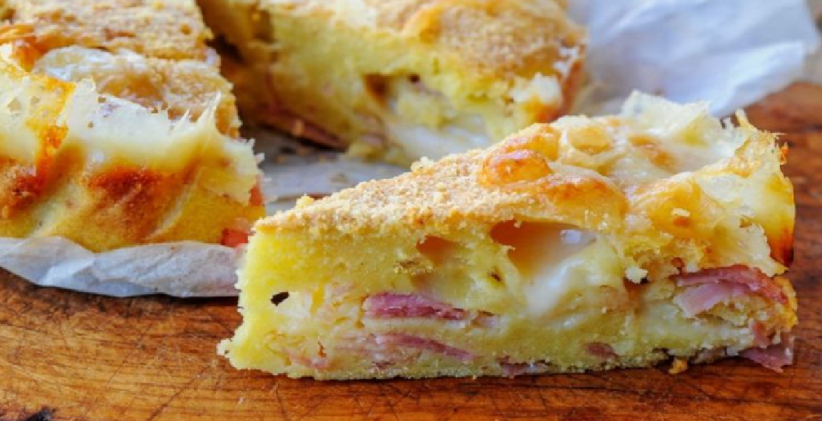 Tarte au jambon et fromage gratinée, prête en 5 minutes !