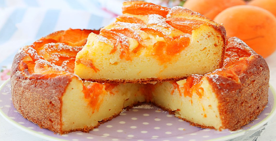 Gâteau à la ricotta et à l'abricot sans farine Un délice moelleux !