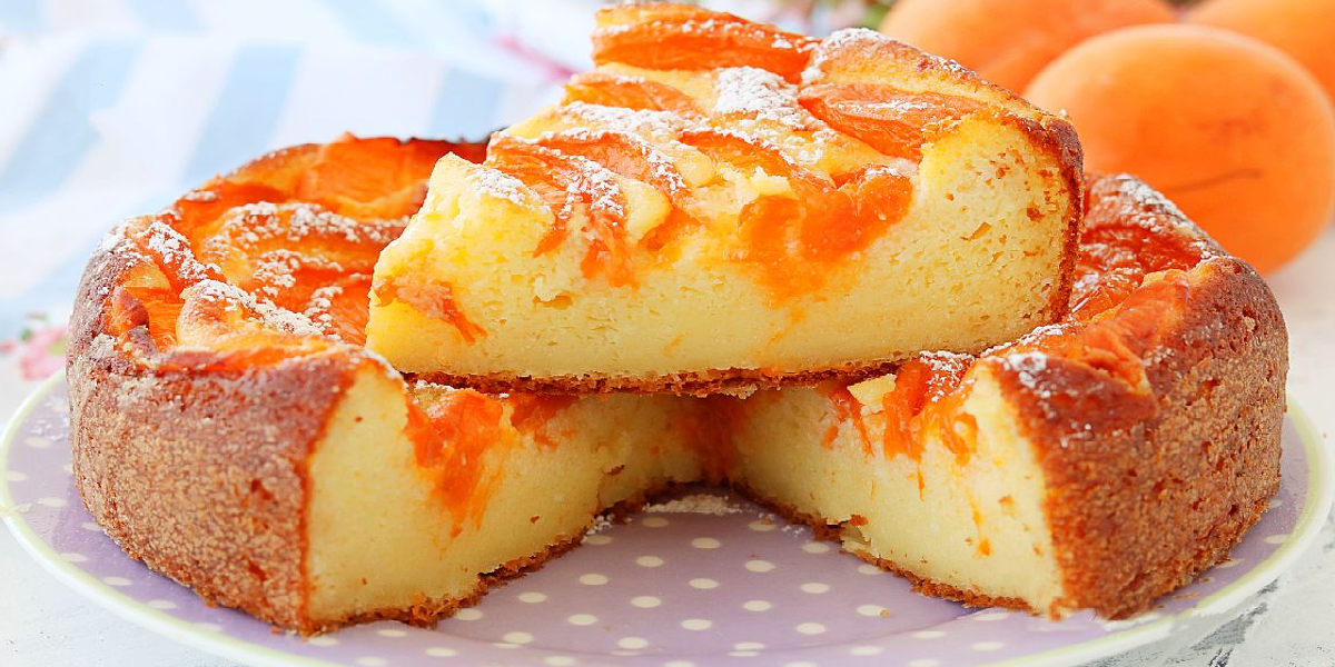 Gâteau à la ricotta et à l'abricot sans farine Un délice moelleux !