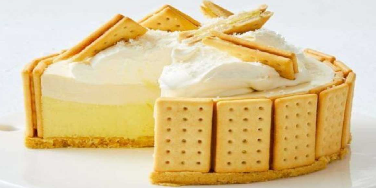 Gâteau aux biscuits froid du paradis riche en crème Le Dessert Gourmand de l'Été !