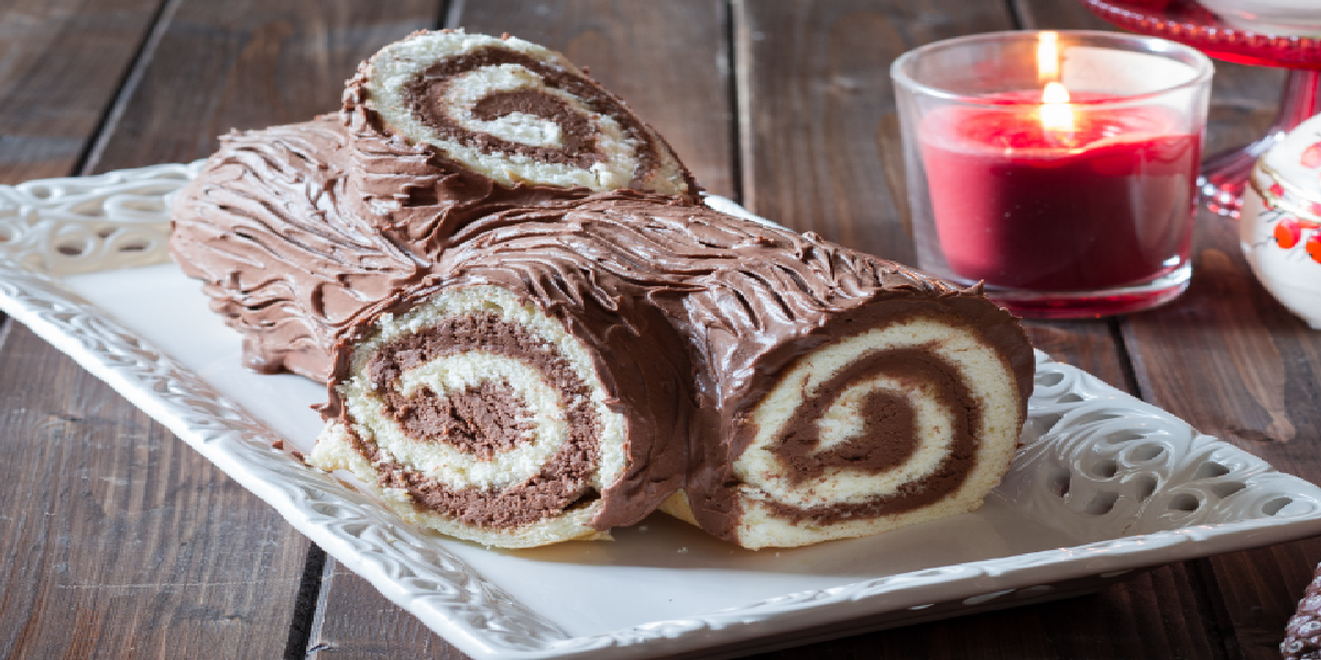 Bûche de Noël à la Ganache au Chocolat