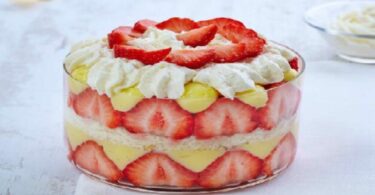 Recette Trifle aux fraises et crème patissière