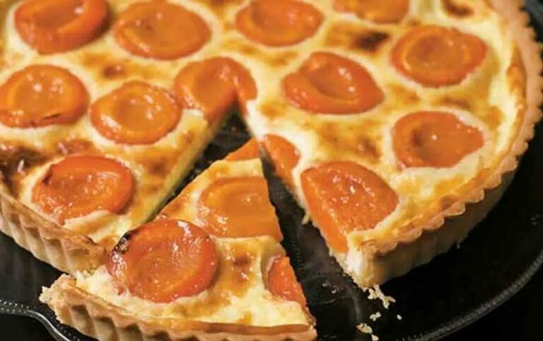 Tarte d’été aux abricots.