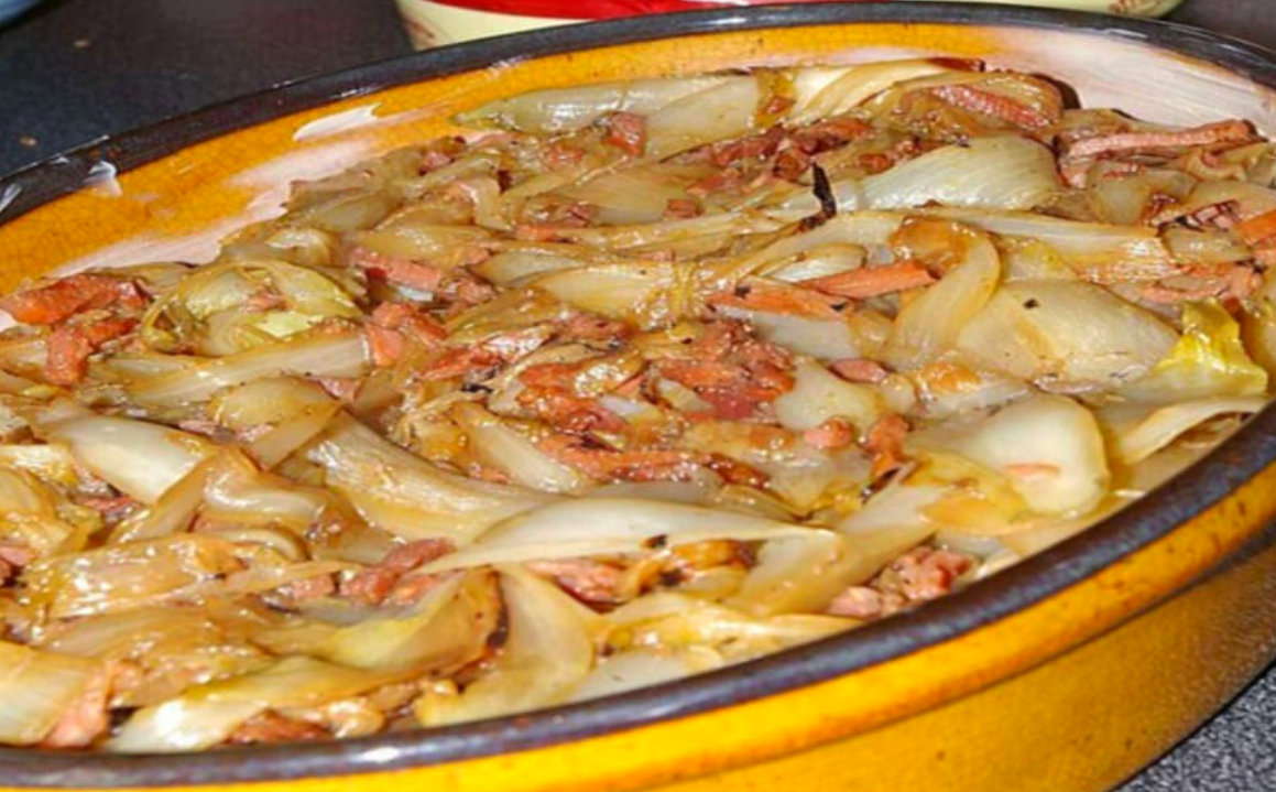 Tartiflette d'endives aux lardons et reblochon pomme de terre