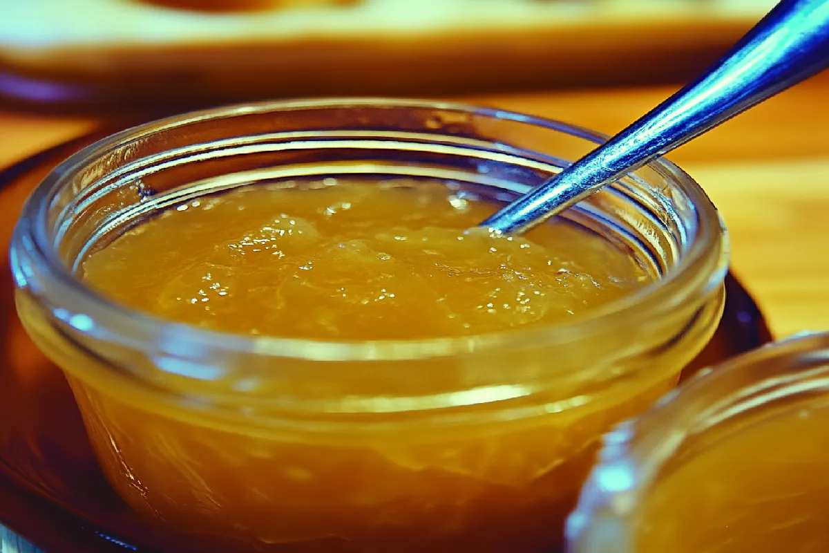 la Confiture de Pommes, Citron et Cannelle sans Sucre