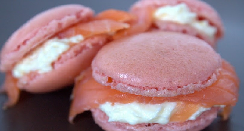 Macarons au Saumon et Fromage Frais