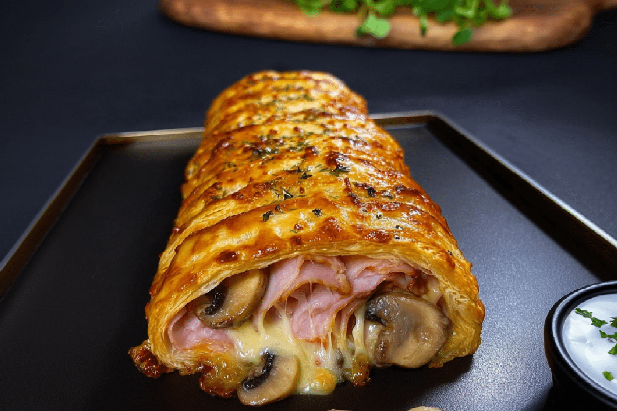 Feuilleté aux Champignons et Jambon