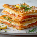 Millefeuille au Saumon Fumé et Mascarpone 