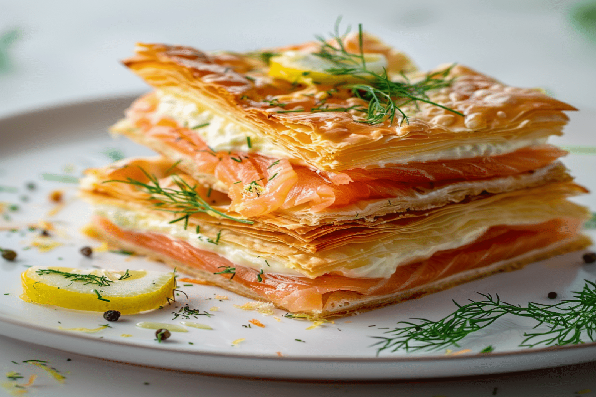 Millefeuille au Saumon Fumé et Mascarpone 