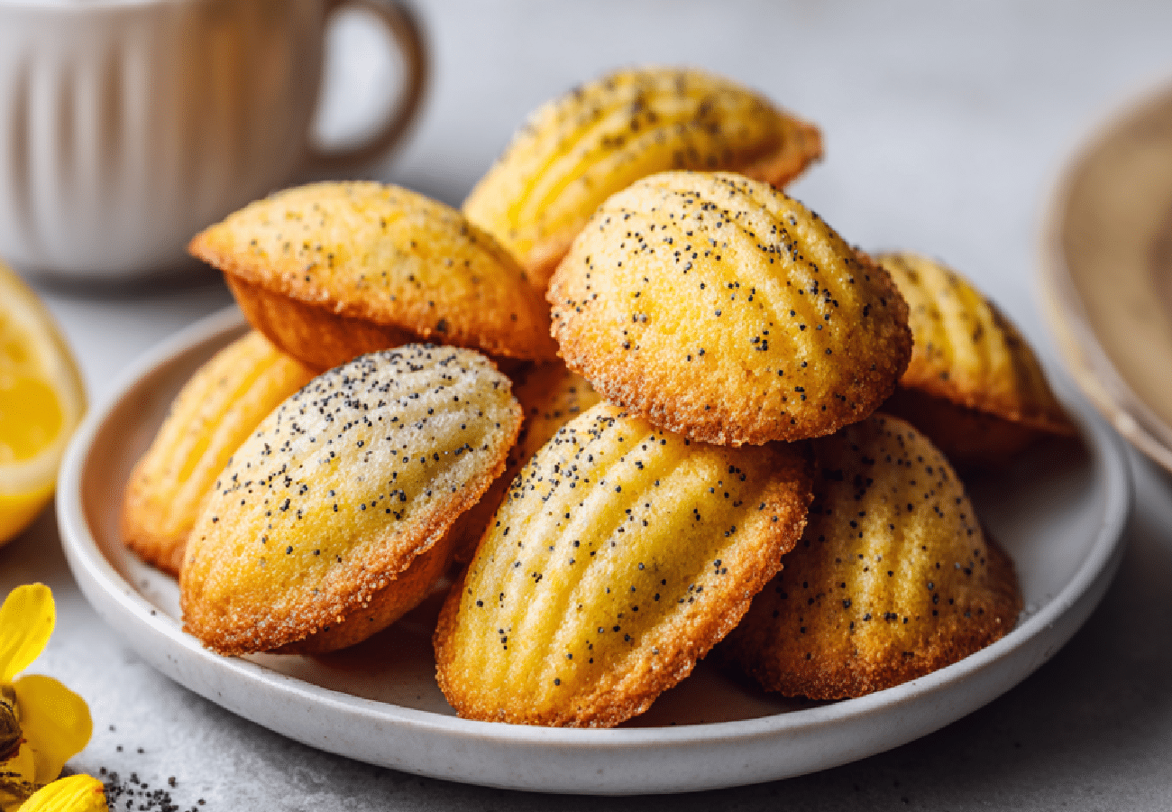 Madeleines Légères au Citron & Graines de Pavot – Weight Watchers